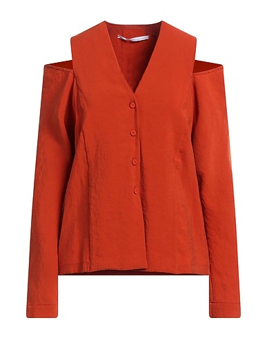 MAISON LAVINIATURRA Solid colour shirts & blouses Rust 90% Viscose, 10% Polyester