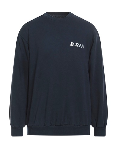 BERNA Felpa Blu notte 100% Cotone