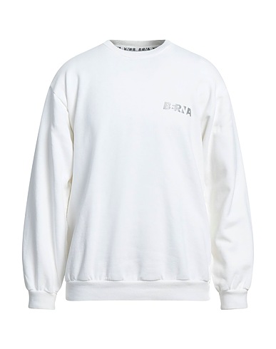 BERNA Felpa Off white 100% Cotone
