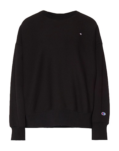 CHAMPION REVERSE WEAVE Sweatshirt Black 65% Cotton, 35% Polyester