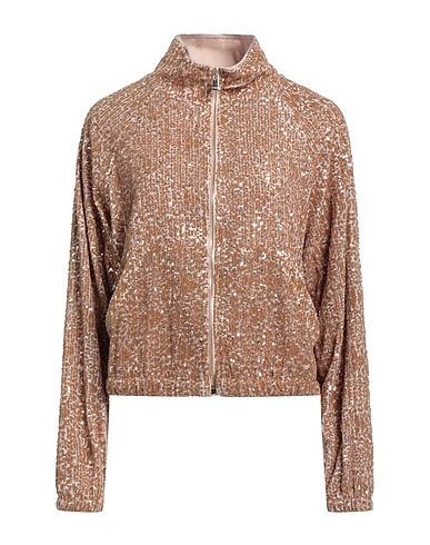 PINKO Sweatshirt Camel 97% Polyester, 3% Elastane, Polyamide