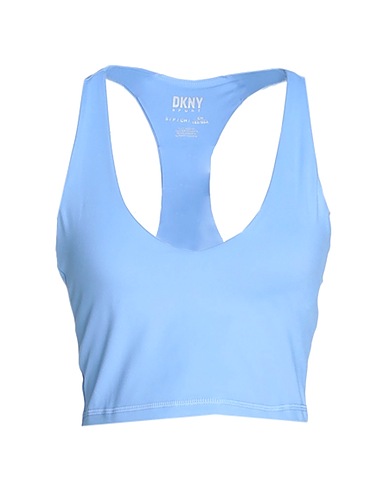 DKNY Crop top Blu chiaro 81% Poliestere, 19% Elastan