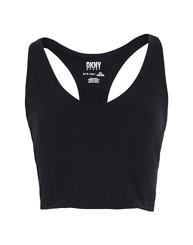 DKNY Crop top Nero 81% Poliestere, 19% Elastan