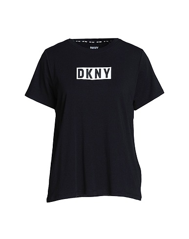 DKNY Camiseta Negro 58% Algodón, 38% Modal, 4% Elastán