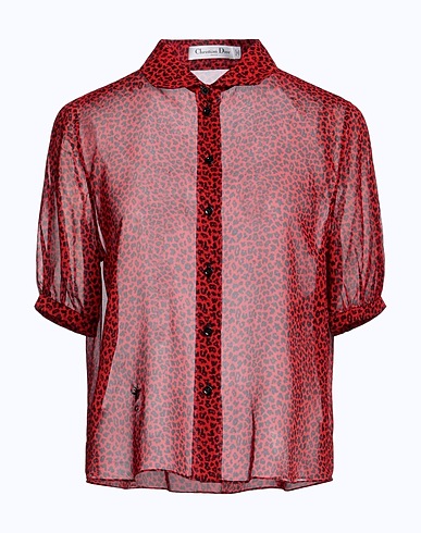 DIOR Patterned shirts & blouses Red 100% Silk