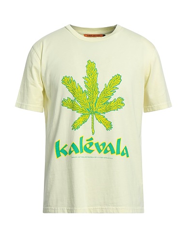 VYNER ARTICLES T-shirt Giallo pastello 100% Cotone organico