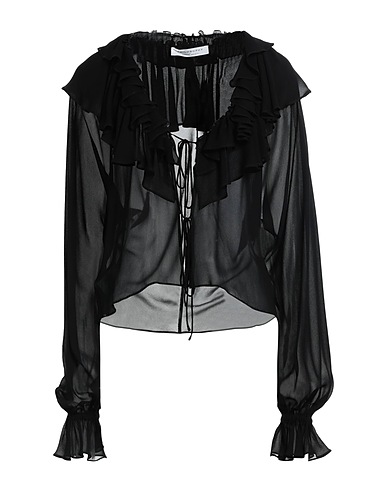 PHILOSOPHY di LORENZO SERAFINI Solid colour shirts & blouses Black 100% Viscose