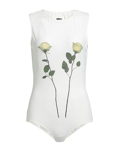 MM6 MAISON MARGIELA TOPWEAR Ivory 73% Polyamide, 27% Elastane