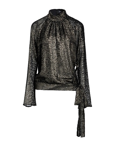 BLUMARINE Top Gold 52% Silk, 48% Viscose