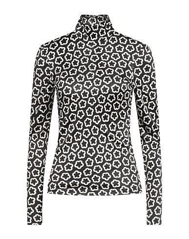 TORY BURCH T-shirt Black 77% Viscose, 23% Silk