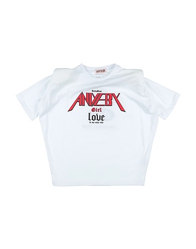 ANIYE BY T-shirt GIRL Bianco 100% Cotone
