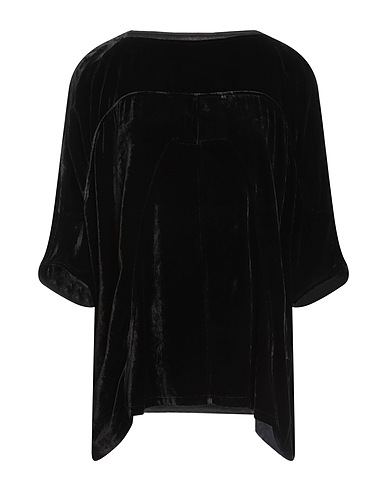 RICK OWENS Top Black 82% Viscose, 18% Silk