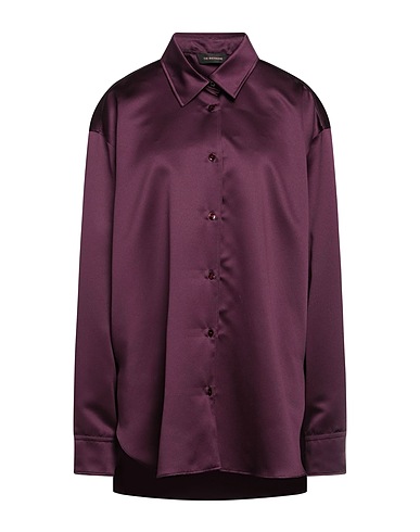 THE ANDAMANE Camicie e bluse tinta unita Viola scuro 100% Poliestere