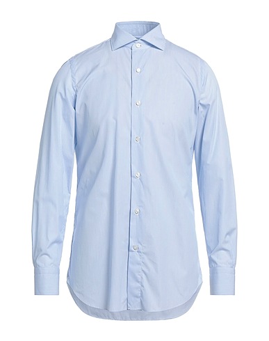 FINAMORE 1925 Camicia a righe Celeste 100% Cotone
