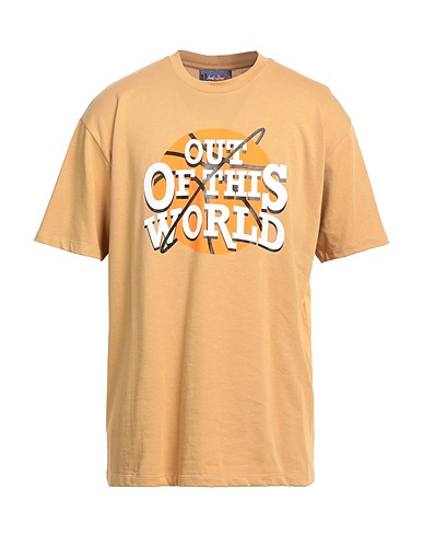 JUST DON T-shirt Camel 100% Cotton