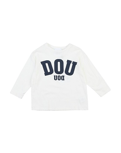 DOUUOD T-shirt Avorio 100% Cotone