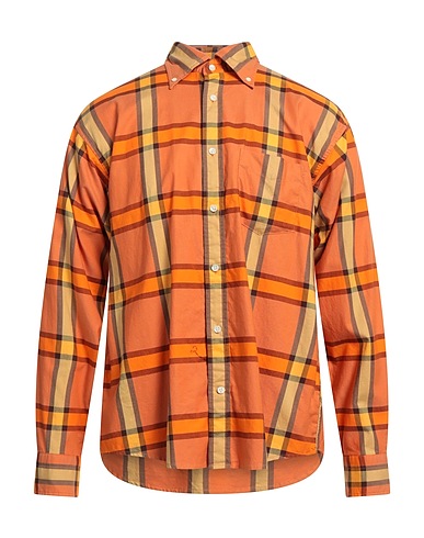 GANT x WRANGLER Checked shirt Orange 100% Cotton