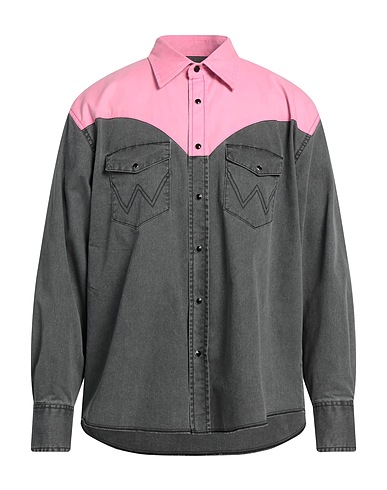 GANT x WRANGLER Denim shirt Grey 100% Cotton