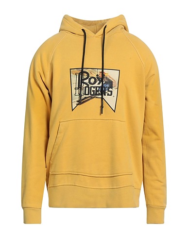ROŸ ROGER'S Hooded track jacket  Mustard 100% Cotton