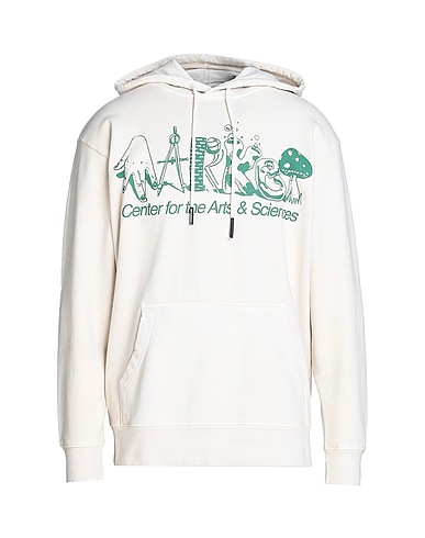 MARKET Hooded track jacket  SMILEY ARTS & SCIENCES HOODIE
 Cream 100% Cotton