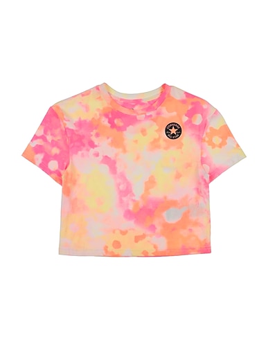 CONVERSE T-shirt SHORT SLEEVE FLORAL PRINTED BO
 Ροζ 100% Βαμβάκι
