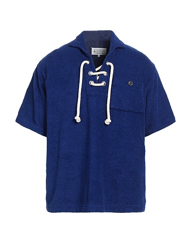 MAISON MARGIELA T-shirt Bright blue 100% Cotton, Acrylic, Polyester