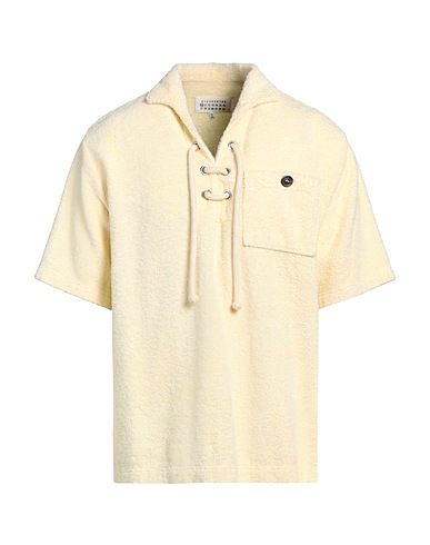 MAISON MARGIELA T-shirt Pastel yellow 100% Cotton, Acrylic, Polyester