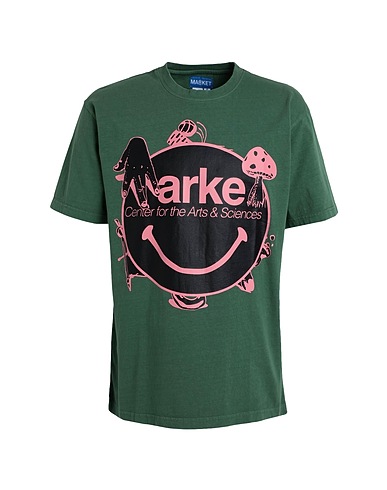 MARKET T-shirt SMILEY ARTS & SCIENCES T-SHIRT
 Green 100% Cotton