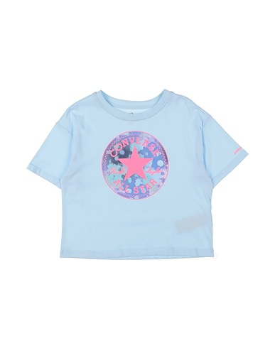 CONVERSE T-shirt SHORT SLEEVE FLORAL CHUCK  PAT
 Sky blue 60% Cotton, 40% Polyester