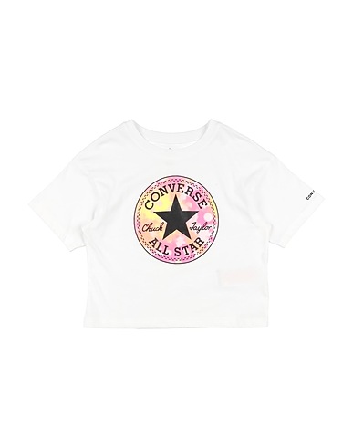 CONVERSE T-shirt SHORT SLEEVE FLORAL CHUCK  PAT
 White 60% Cotton, 40% Polyester