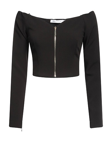 SIMONA CORSELLINI Top Black 95% Polyester, 5% Elastane