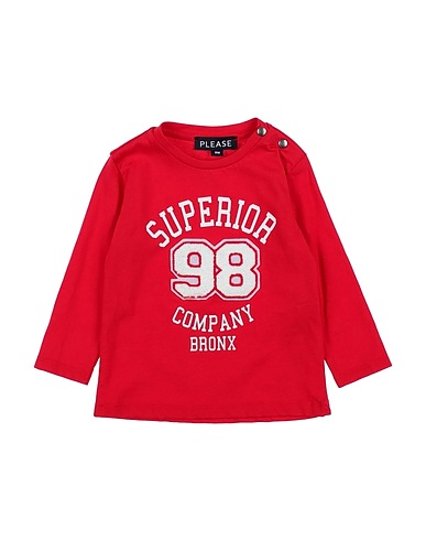 PLEASE T-shirt Red 100% Cotton