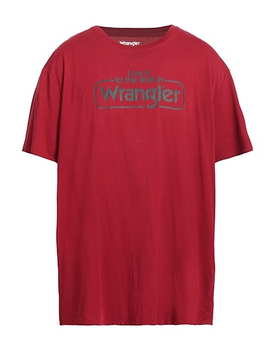WRANGLER T-Shirt Bordeaux 100% Baumwolle
