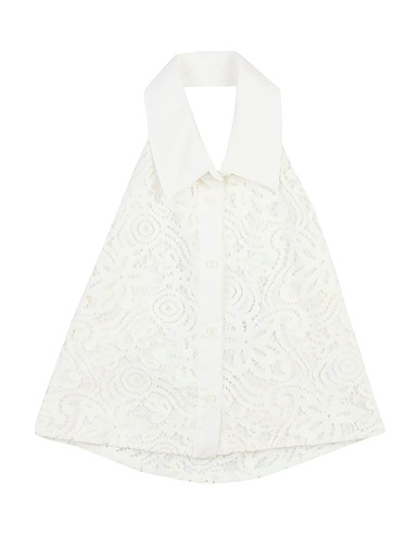 L:Ú L:Ú by MISS GRANT Solid colour shirts & blouses Ivory 42% Cotton, 33% Viscose, 24% Polyamide, 1% Polyester