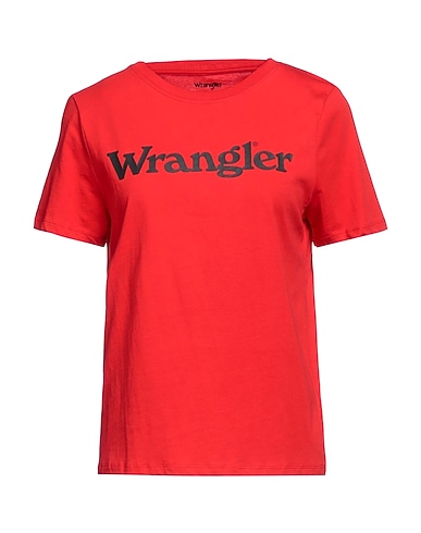 WRANGLER T-shirt Red 100% Cotton