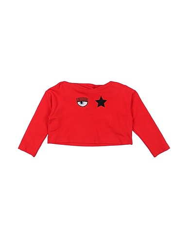 CHIARA FERRAGNI Hooded track jacket  Red 96% Cotton, 4% Elastane