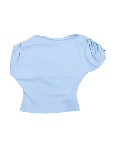 L:Ú L:Ú by MISS GRANT T-shirt Sky blue 96% Cotton, 4% Elastane