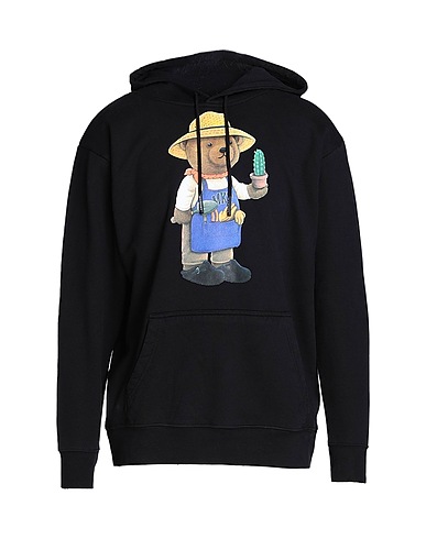 MARKET Hoodie BOTANICAL BEAR HOODIE
 Schwarz 100% Baumwolle