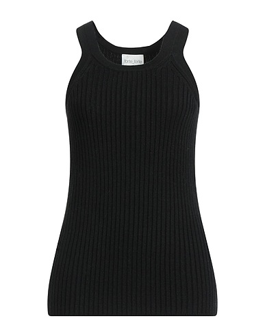 FORTE_FORTE Vest Black 50% Virgin Wool, 50% Acrylic