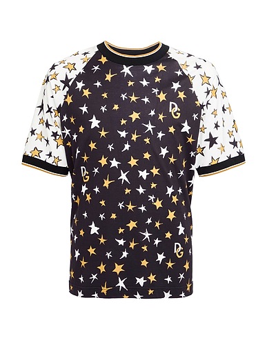 DOLCE&GABBANA T-shirt Black 100% Cotton, Elastane