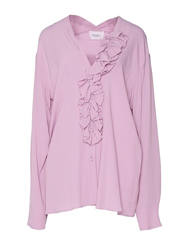 MEIMEIJ Solid colour shirts & blouses Lilac 69% Acrylic, 31% Silk
