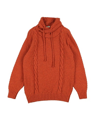 NUPKEET Polo neck Rust 80% Wool, 20% Polyamide