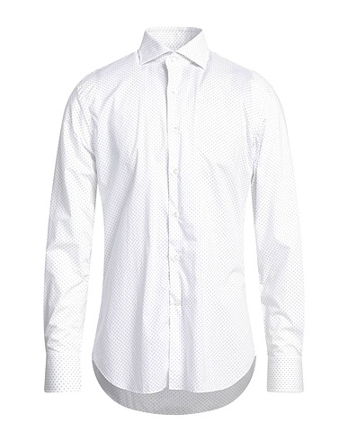 ALESSANDRO GHERARDI Patterned shirt White 100% Cotton