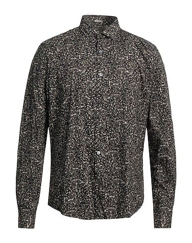 OGNUNOLASUA by CAMICETTASNOB Patterned shirt Black 100% Cotton