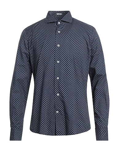 OGNUNOLASUA by CAMICETTASNOB Patterned shirt Navy blue 100% Cotton
