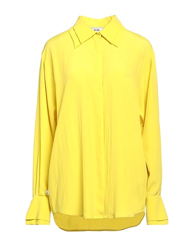 JIJIL Solid colour shirts & blouses Lime green 88% Acetate, 12% Silk