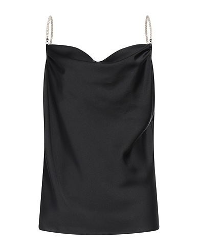 SIMONA CORSELLINI Top Nero 100% Poliestere