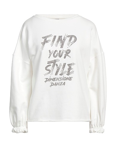 DIMENSIONE DANZA Sweatshirt Weiß 95% Baumwolle, 5% Elastan