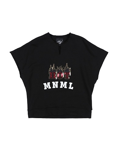 MNML COUTURE Felpa Nero 100% Cotone