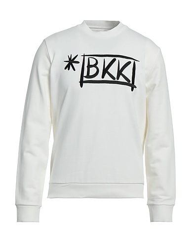 BIKKEMBERGS Sweatshirt White 100% Cotton, Elastane
